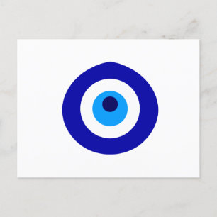 Türkisches Amulett namens Nazar Einladungspostkarte