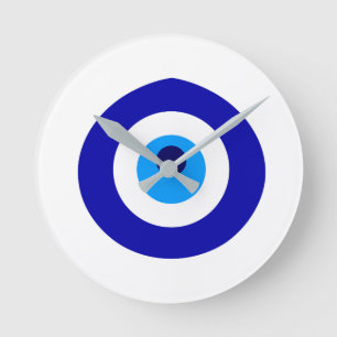 Türkisches Amulett nannte Nazar Runde Wanduhr