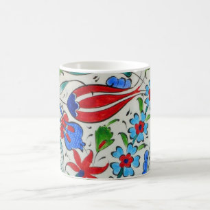 Türkisches Blumenmuster Kaffeetasse