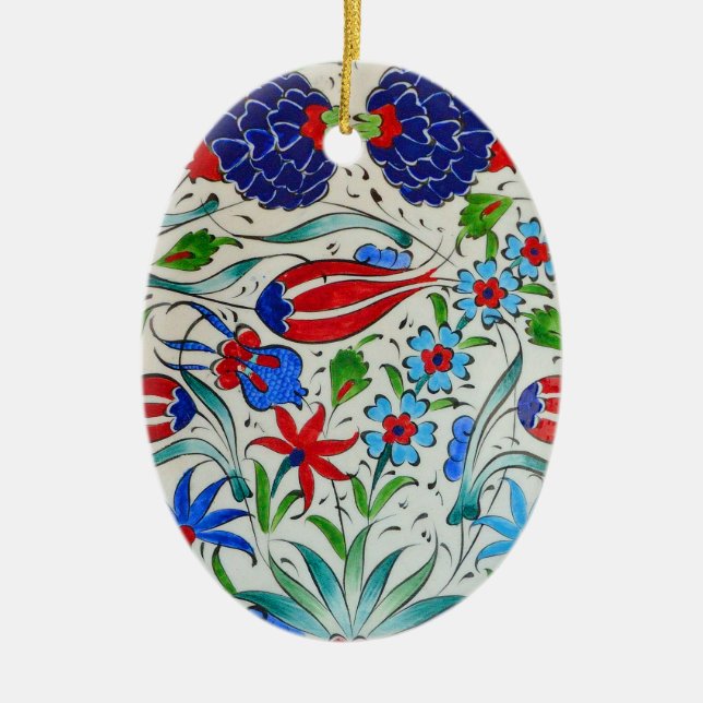 Türkisches Blumenmuster Keramikornament (Vorne)