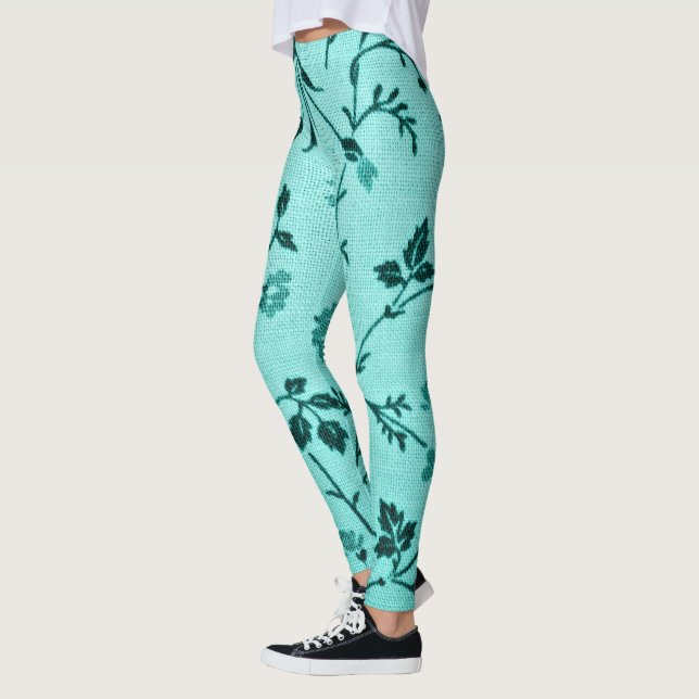 Türkisches Blumenmuster Leggings (Links)