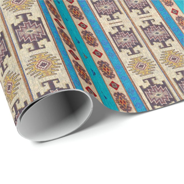Türkisches Entwurfspapier Geschenkpapier (Rolleneckpunkt)