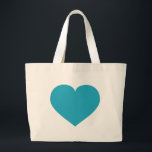 Türkisches Herz Jumbo Stoffbeutel<br><div class="desc">Diese Tasche hat ein türkisfarbenes Herz. Großartiges Brautjunggeschenk.</div>