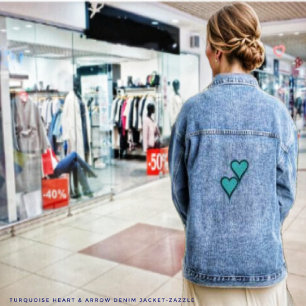 Türkisches Herz und Arsch Jeansjacke
