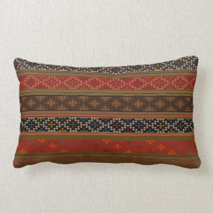 Türkisches Kilim Pattern farbenfrohe Tribal Lendenkissen