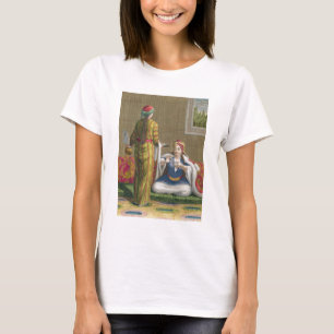 Türkisches Mädchen, Kaffee auf dem Sofa, 18. Cen T-Shirt