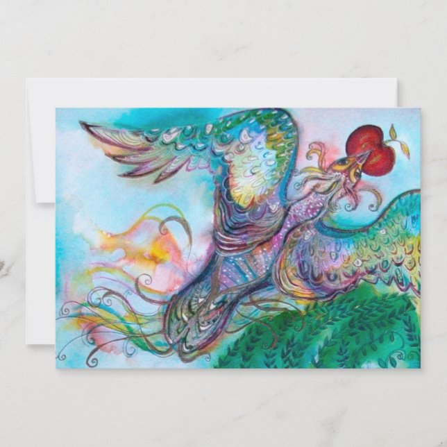 TÜRKISCHES MÄDCHEN / PHOENIX MIT APPELL, weiß Ankündigung (Vorderseite)