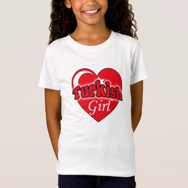 Türkisches Mädchen T-Shirt (Vorderseite)