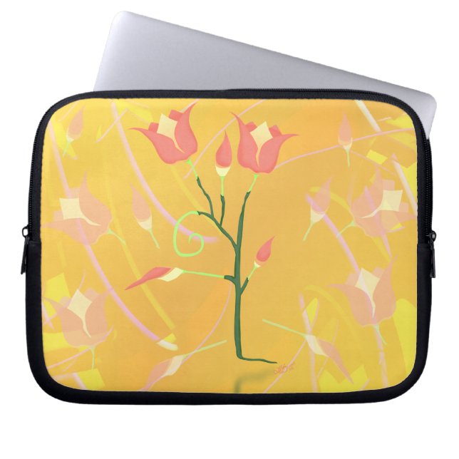 Türkisches Mohn Laptopschutzhülle (Vorderseite)