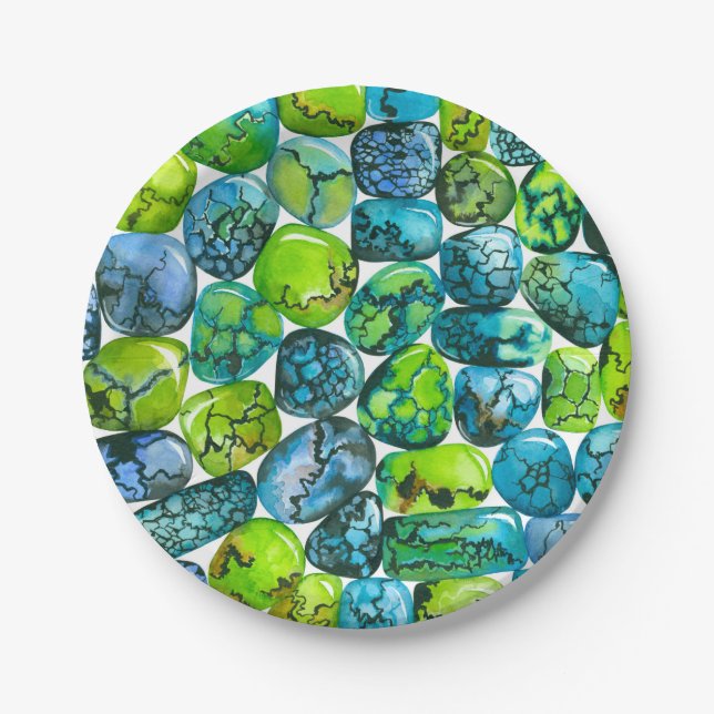 Türkisches Muster Pappteller (Vorderseite)