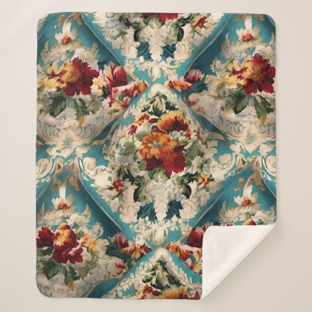 Türkisches Muster Sherpadecke (Vorderseite)