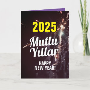 Türkisches neues Jahr 2025 Senden per Textdownlo Feiertagskarte