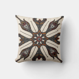 Türkisches Rug Mandala Kissen: Exotische Muster Kissen
