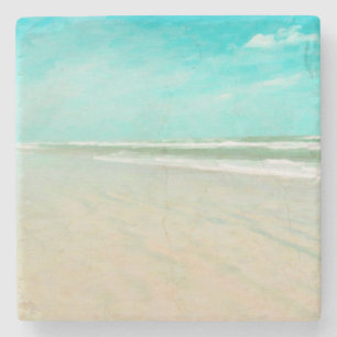 Türkisches Sky Beach Seascape Steinuntersetzer