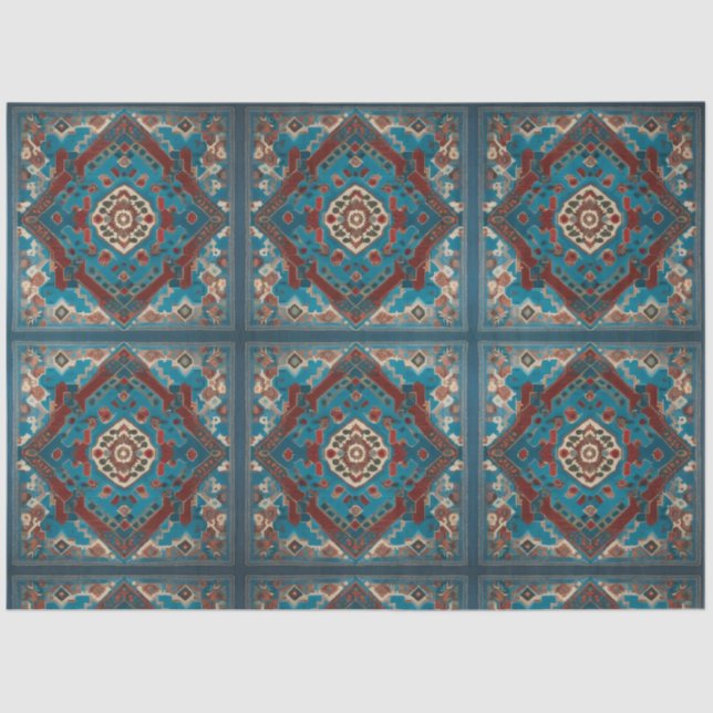 Türkisches Trendy Schöne alte Mustersammlung Seidenpapier (Vorderseite)