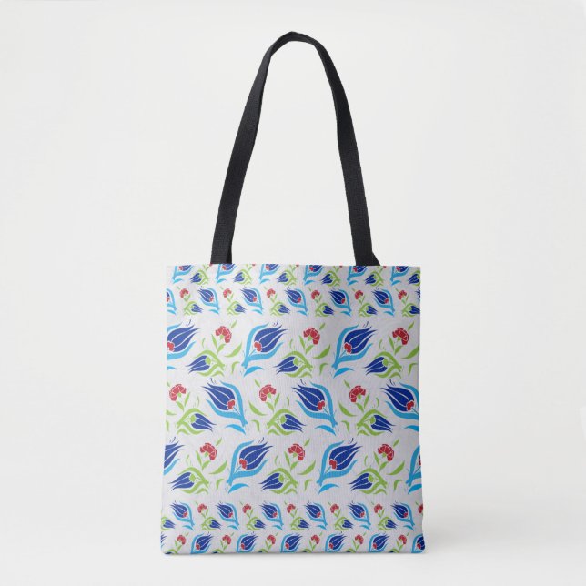 Türkisches Tulpemuster Tasche (Vorderseite)