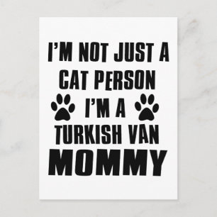 Türkisches Van Cat Design Postkarte