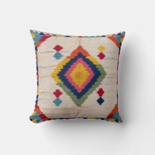 Türkisches Vergnügen: Weiße Kilim Kissen für Boho