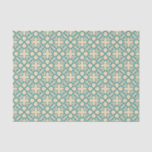Türkiscreme Moderner Western Geometrisches Sonnenl Seidenpapier