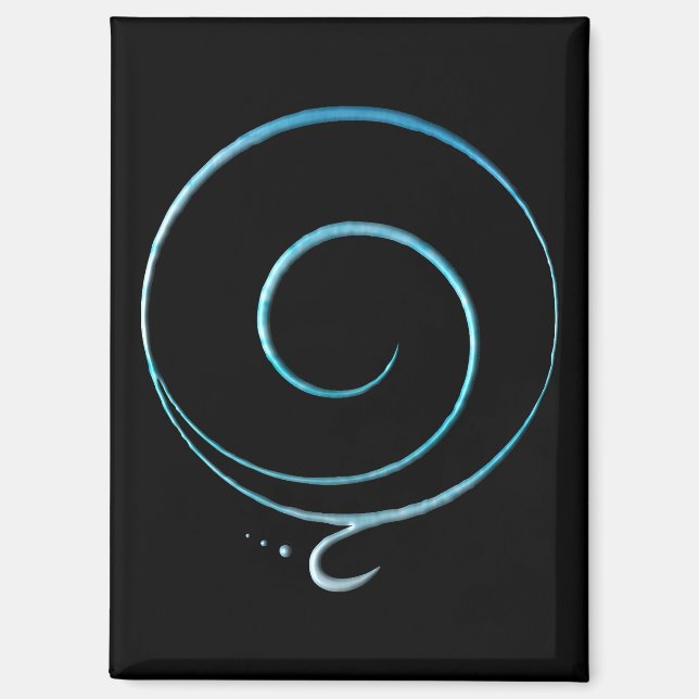 Türkise Dankbarkeit Magnet (Vorderseite)