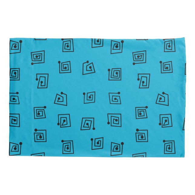 Türkise Mazes Kissenbezug (Rückseite)