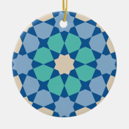 Türkise Ruhe Struktur Keramik Ornament