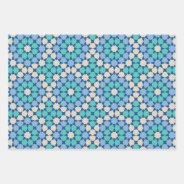 Türkise Tranquilität Geschenkpapier Set