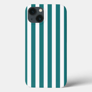 Türkise und weiße Candy-Streifen Case-Mate iPhone- iPhone Hülle