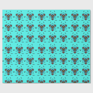 Türkises Zen-Mandala Geschenkpapier