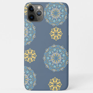 Türkisfarben Aquamarin Blau und Gelb Mandala Kunst Case-Mate iPhone Hülle