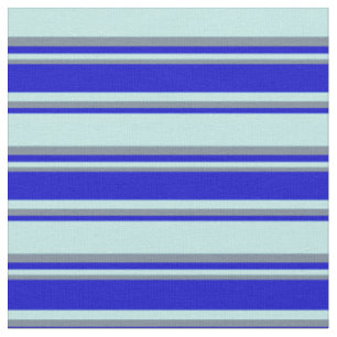 Türkisfarben, blau und leicht schiefer, graue Lini Stoff
