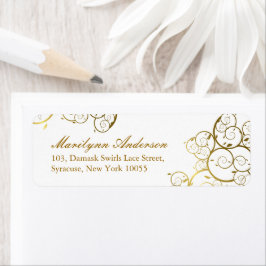 Türkisfarben & Goldene Spiralen Elegante Hochzeit
