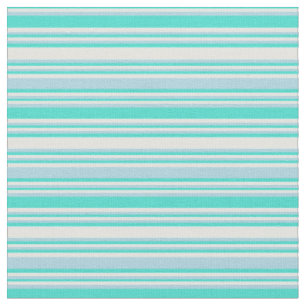 Türkisfarben, helle Cyan und helle blaue Streifen Stoff
