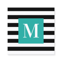 Türkisfarben-Monogramm
