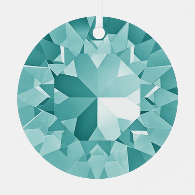 Türkisfarben Ornament Aus Metall (Vorderseite)