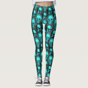 Türkisfarben und Sonnenblumen, Design 1 Leggings