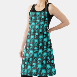 Türkisfarben und Sonnenblumen, Design 1 Schürze