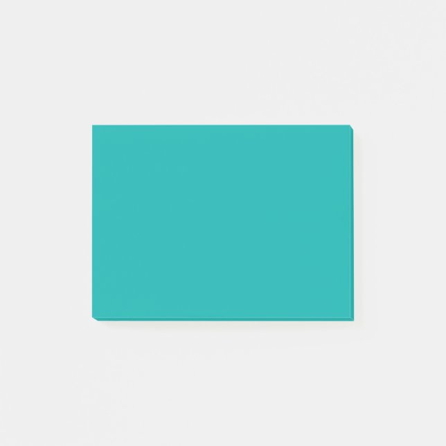 Türkisfarbendekor für Pfauenpflaster, angepasst Post-it Klebezettel (Vorderseite)