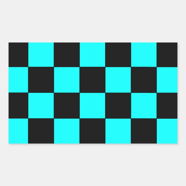 Türkisfarbene Aquamarine Aufkleber für das Schachb (Vorderseite)