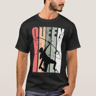 Türkisfarbene Bogenschützen-Königin-Champion-Gebur T-Shirt