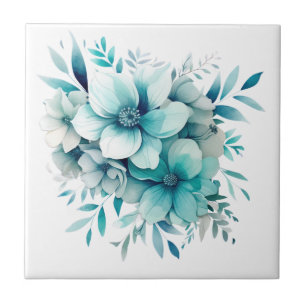 Türkisfarbene Keramik Tile Fliese