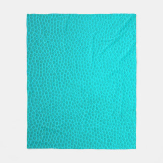 Türkisfarbene Lederhaut Fleecedecke