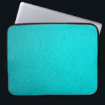 Türkisfarbene Lederhaut Laptopschutzhülle<br><div class="desc">Türkisfarbene Lederhaut</div>