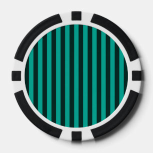 Türkisfarbene Linienführung Pokerchips