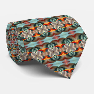 Türkisfarbene Mandarine Aquamarines Muster Neck Ti Krawatte