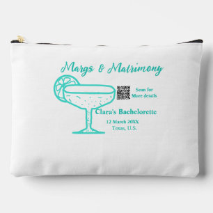 Türkisfarbene Margs und Hochzeit Junggesellinnenab Zubehörtasche