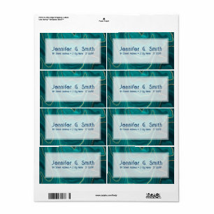 Türkisfarbene Marmortextur mit Goldakzenten