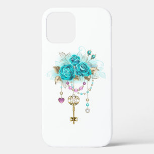 Türkisfarbene Rose mit Tasten Case-Mate iPhone Hülle
