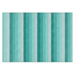 Türkisfarbene Schattenstreifen Schneidebrett