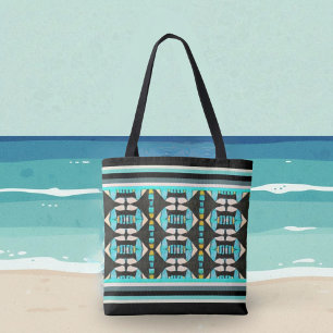 Türkisfarbene Stammbänke Tasche